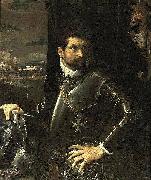Lodovico Carracci Portrait of Carlo Alberto Rati Opizzoni in Armour oil painting reproduction
